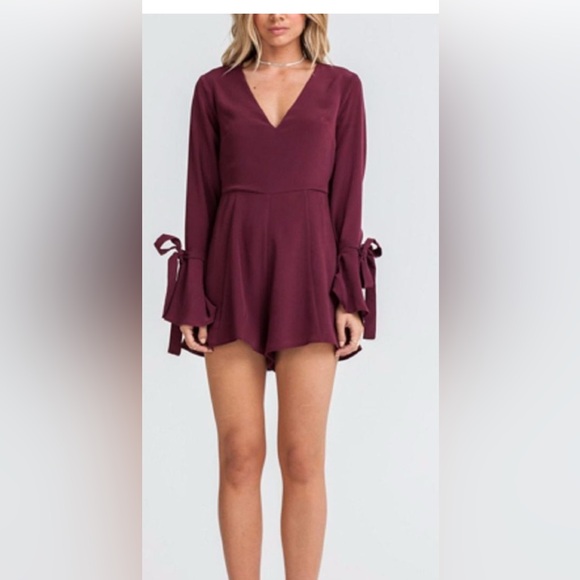 Gianni Bini Pants - Gianni‎ Bini maroon romper